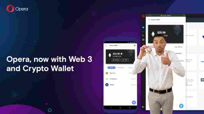 Opera releases its browser with built-in cryptocurrency wallet to everyone