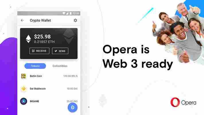 Opera launches its cryptocurrency-oriented browser for the decentralized web